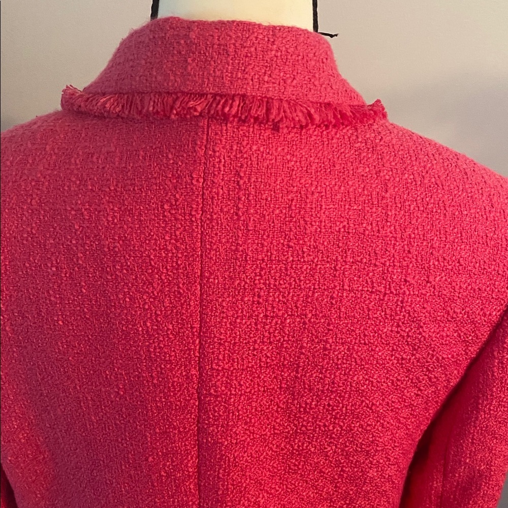 Karl Lagerfeld size 2 pink NWT tweed blazer. - Picture 6 of 14